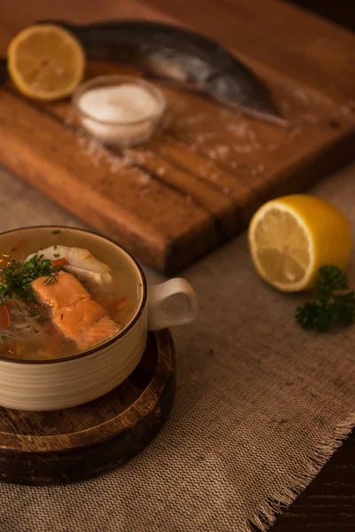 魚のスープの構成 — ストック写真