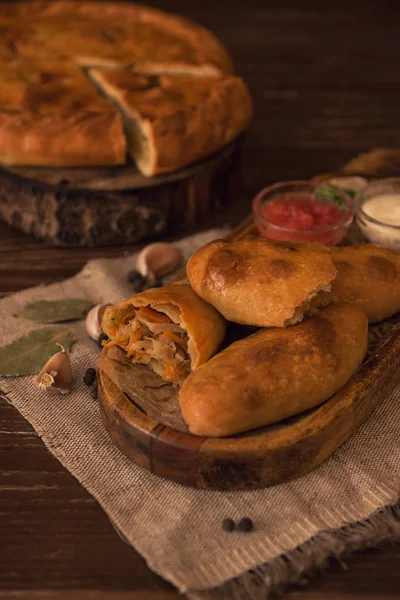 Farklı börek kompozisyon — Stok fotoğraf