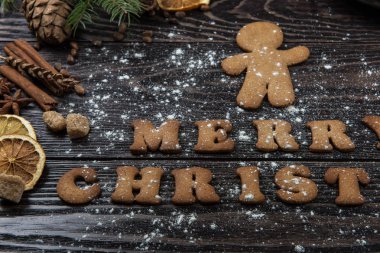 Gingerbreads ve yeni yıl ya da Noel için kahve
