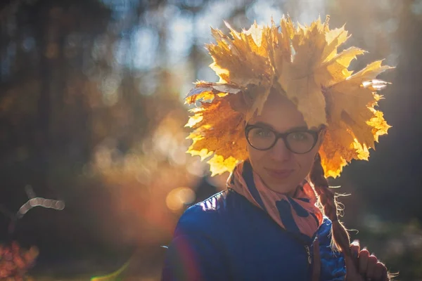 Closeup autumn portrait — Stock Photo, Image