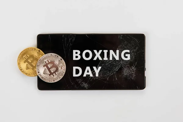 Bitcoin jour de boxe — Photo