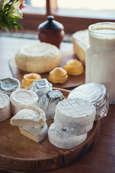 Conjunto de queijo diferente — Fotografia de Stock