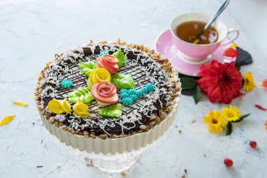 Lezzetli kek kompozisyon