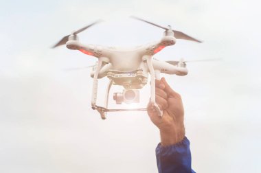 Uçak Helikopter ile dijital fotoğraf makinesi