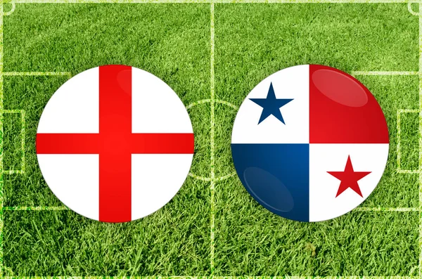 İngiltere vs Panama futbol maçı — Stok fotoğraf