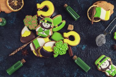 Patricks Günü için gingerbreads kurabiye