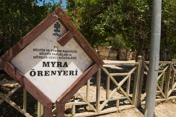 Theater in myra antike stadt antalya — Stockfoto