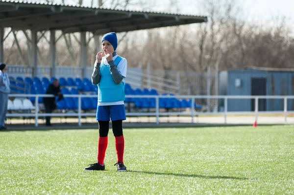 Niño jugador de fútbol — Foto de Stock