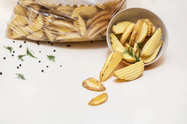 Patatine fritte dorate croccanti — Foto Stock