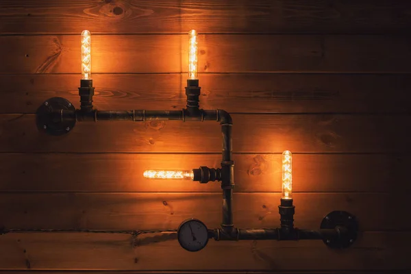 Beautiful retro edison light — 스톡 사진