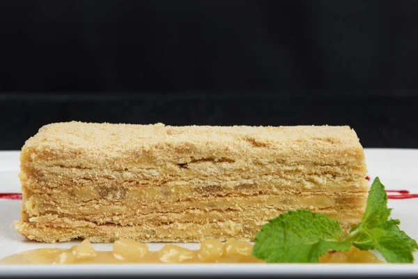 Esterhazy Torte op bord — Stockfoto