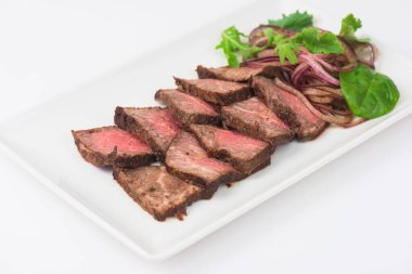 Et kesim plaka üzerinde