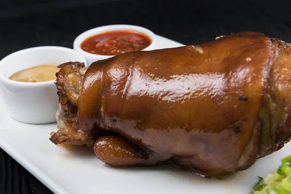 Roast Pork Knuckle. — Stock Photo, Image