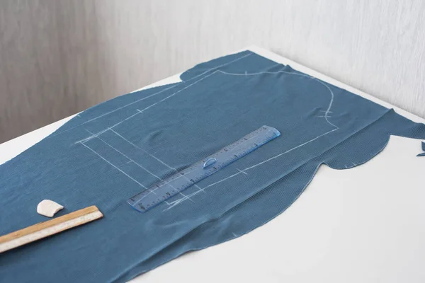 Designer Cutting Fabric — Stock Photo, Image