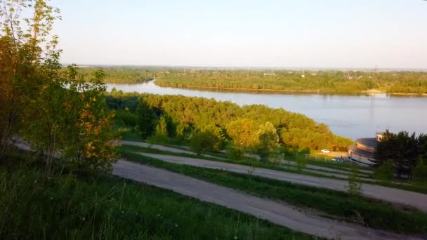 Video silnic a ulic, Barnaul city, Sibiř, Rusko — Stock video