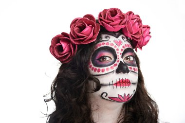 Cadılar Bayramı için çok makyaj