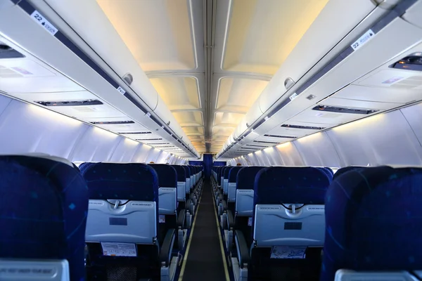 Seats of airplane interior — Stock Photo, Image