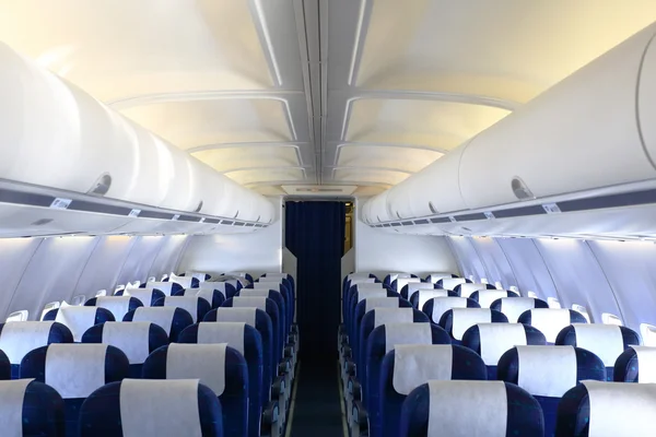 Empty cabin of airplane — Stock Photo, Image