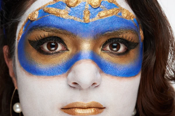 Close up van masker op vrouwen — Stockfoto