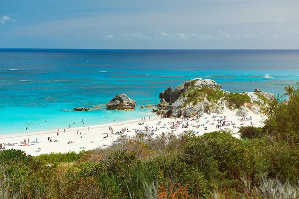 Roze zand strand — Stockfoto