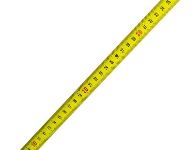 Sarı inşaat kaseti ölçme