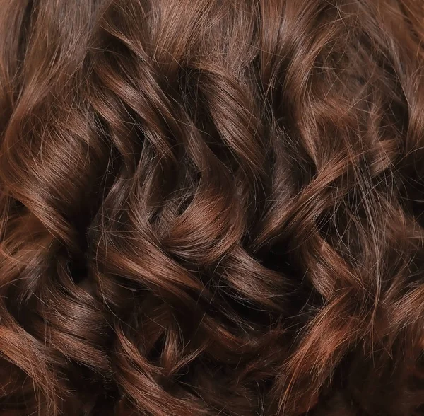 Καστανά μαλλιά κλείδωμα κινηματογράφηση σε πρώτο πλάνο — Φωτογραφία Αρχείου