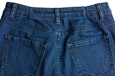Koyu mavi jeans arkası