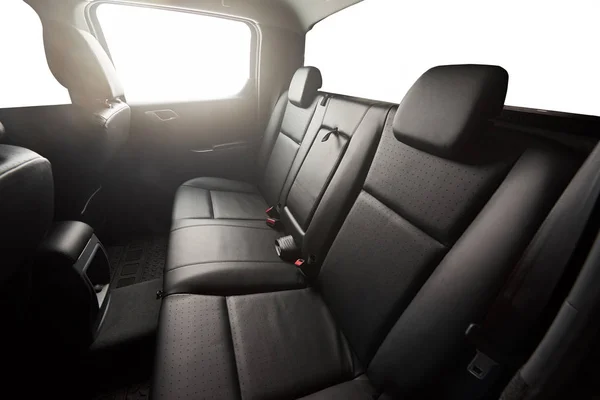 Black pickup back seat — Stock Photo, Image