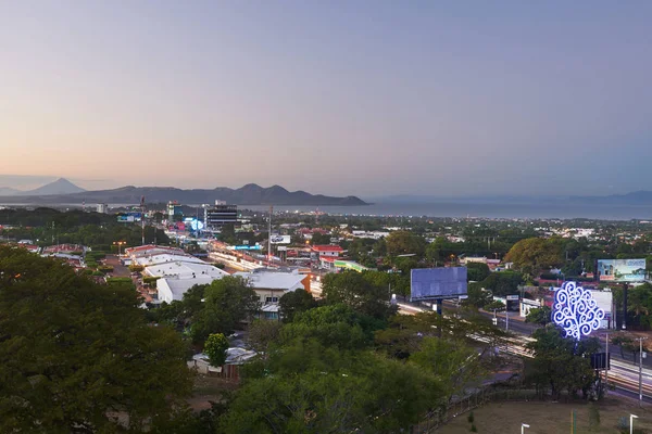 Strada trafficata masaya a Managua — Foto Stock