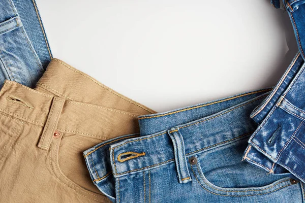 Marco de jeans colorido — Foto de Stock