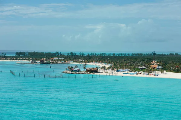 Vista aerea sulla spiaggia di Bahamas — Foto Stock