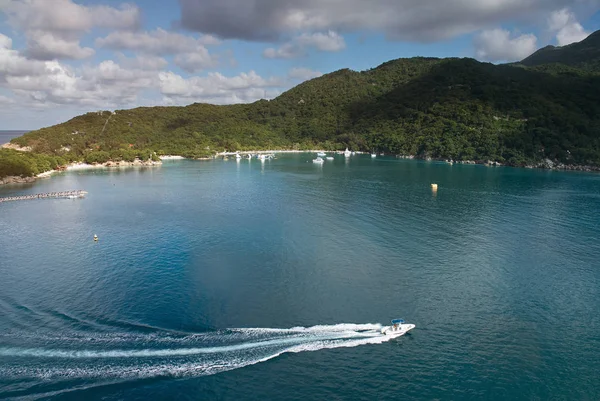 Baia in haiti isola di caraibi — Foto Stock