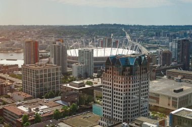 Vancouver şehir merkezindeki cityscape