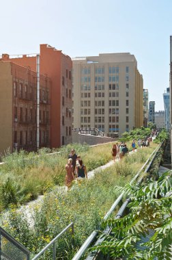 Yeşil highline park New York City
