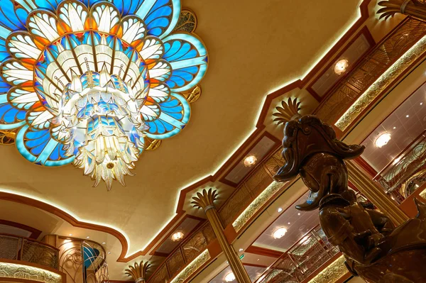 Main hall in Disney cruise ship — Stock Photo, Image
