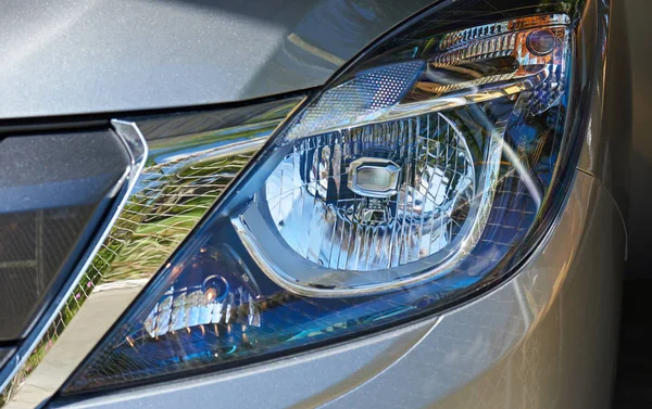 Big headlight of modern car — Stock Photo, Image