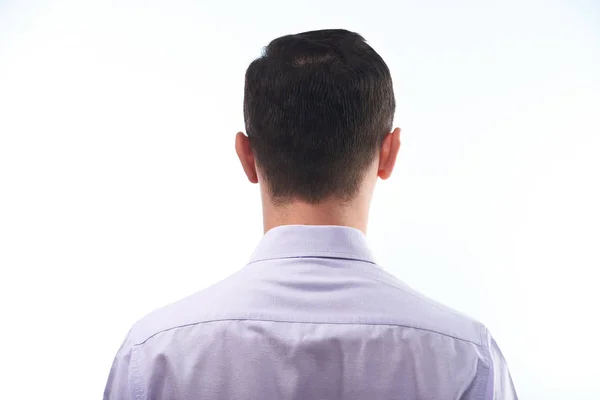 Un hombre en camisa vista trasera — Foto de Stock