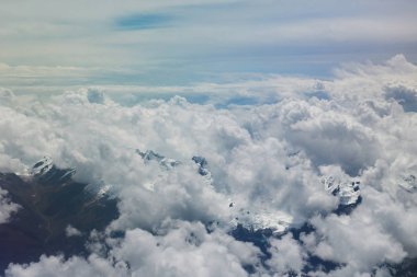 Andes mounatins hava manzara