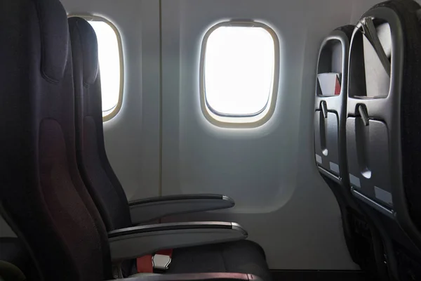 Clean airplane interior — Stock Photo, Image