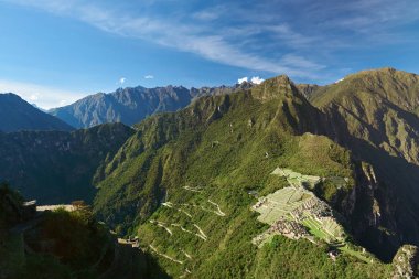 Kayıp Machu Picchu panoramik görünüm 