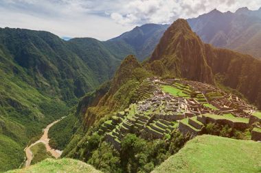 Machu Picchu antik dağ town