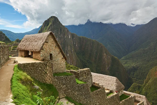 Casa inca en Machu Picchu — Foto de Stock