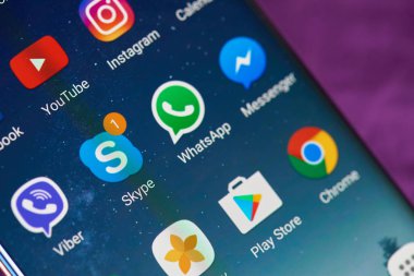 Yeni mesaj ile Skype simgesi