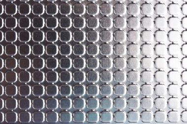 Parlak metal yüzeyi kareler