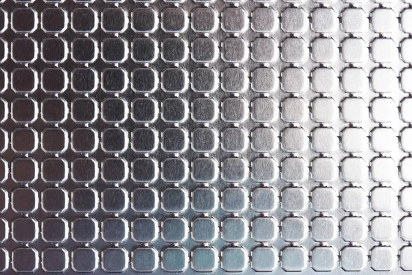 Parlak metal yüzeyi kareler