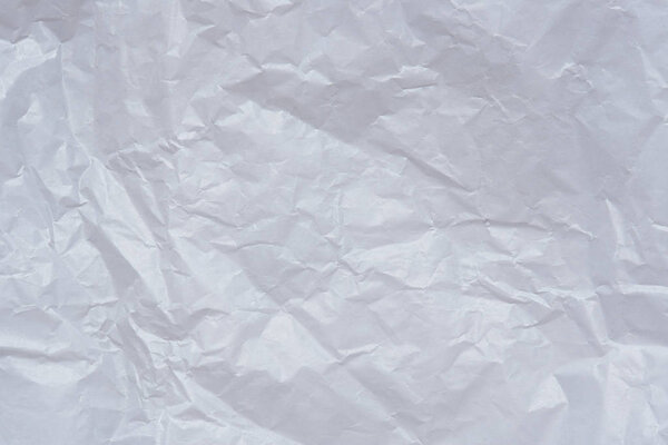 Blank crumpled white paper texture