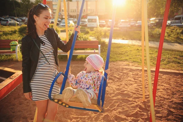 Happy family scene — Stock Photo, Image