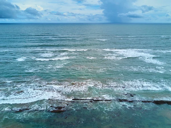 Oceano paisagem com nuvens — Fotografia de Stock