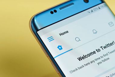 Twitter uygulama menüsü