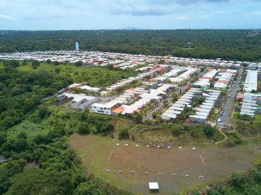 Konut evler hava panorama görünüm